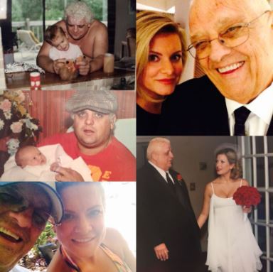 Teil Runnels with her father Dusty Rhodes